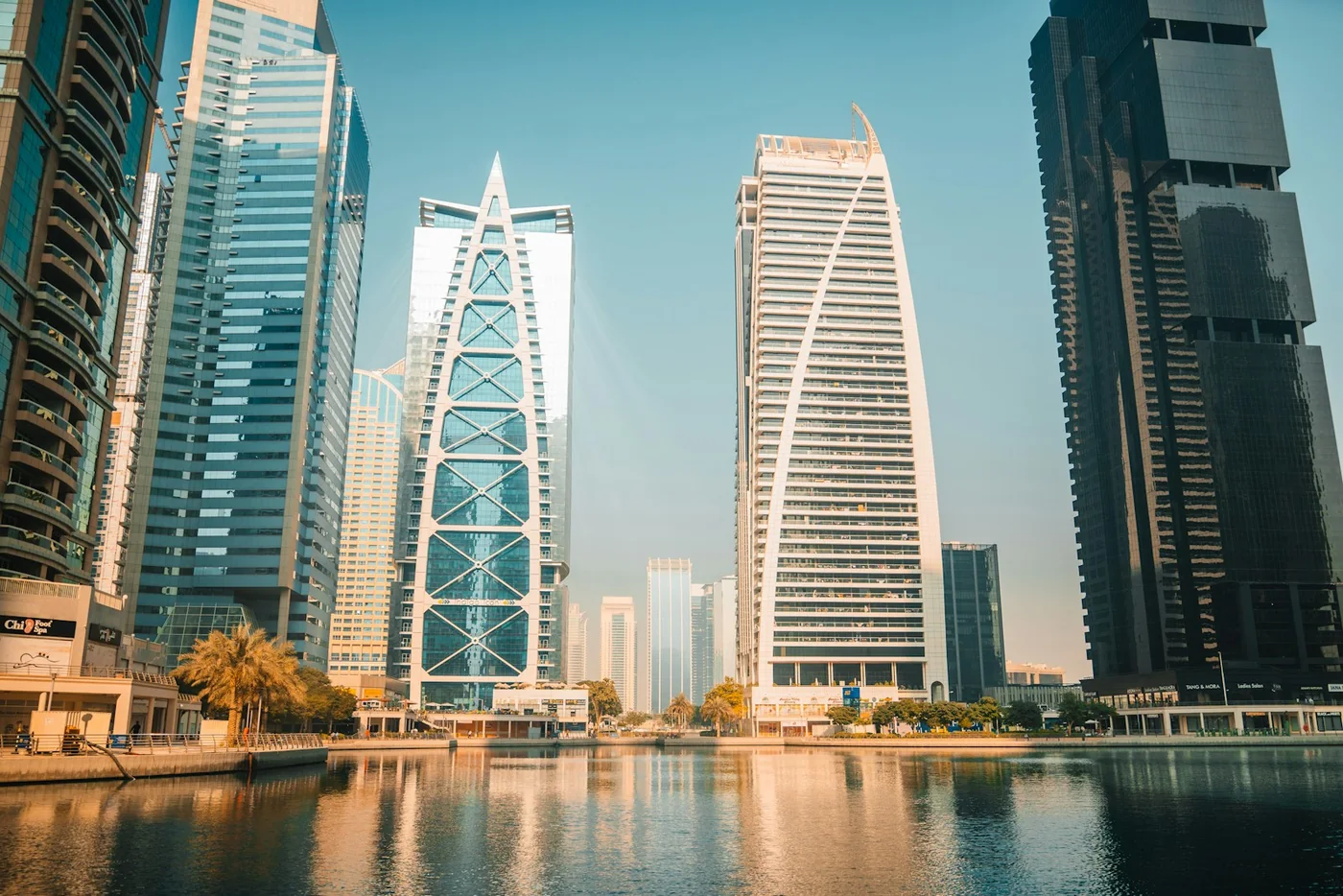 Dubai waterfront and marina